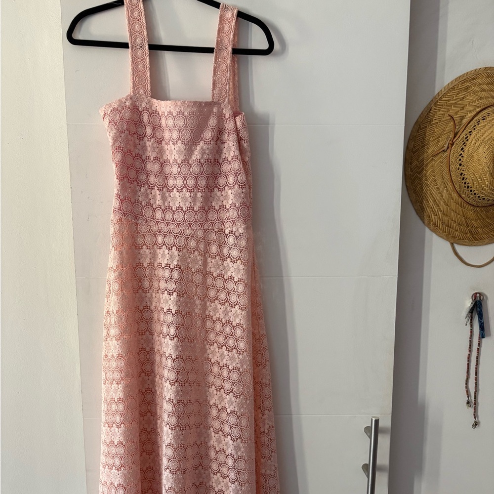 Gioia Pink Crochet dress, Italian size 42